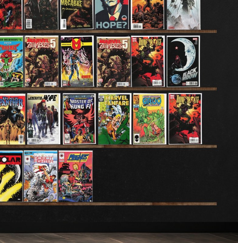 Huge Lot 140+ Comics with Fables, Thunderbolts, Marvel Zombies 5 & More!