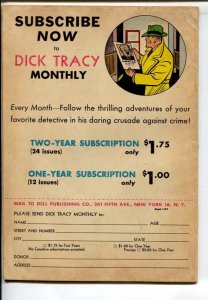 Dick Tracy #16 1949- Dell -Chester Gould art-disguise cover-FN