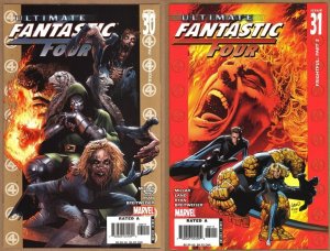 Ultimate Fantastic Four #30 & 31 (2006) - Lot of 2 - Marvel Zombies