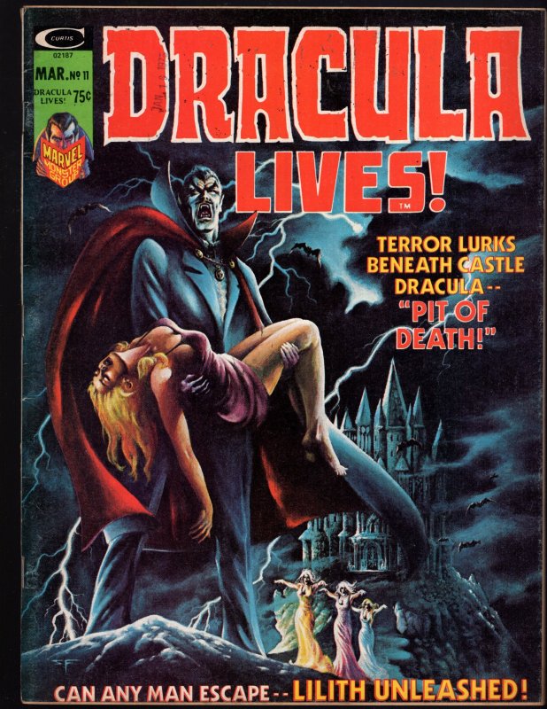 Dracula Lives #11 (1975) LILITH Solo Story HIGH GRADE CLASSIC HORROR !!!!!
