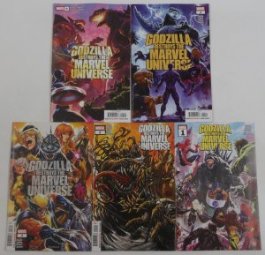 Godzilla Destroys the Marvel Universe #1-5 VF/NM complete series 2025 ; Marvel