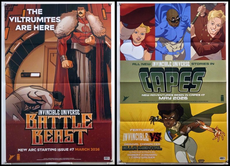 Invincible Battle Beast Capes Double Sided Folded Promo Poster 24x36 [FP740]