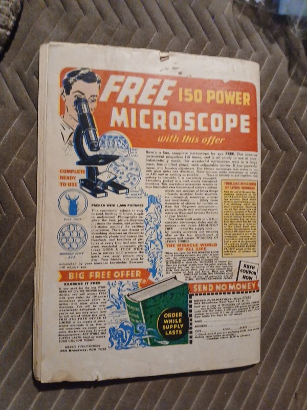 Crime Does Not Pay #47 Golden Age 1946 Pre-code Violence Electric Chair Cover