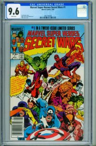 Marvel Super Heroes Secret Wars #1--CGC 9.6--Newsstand--Marvel--3961793008