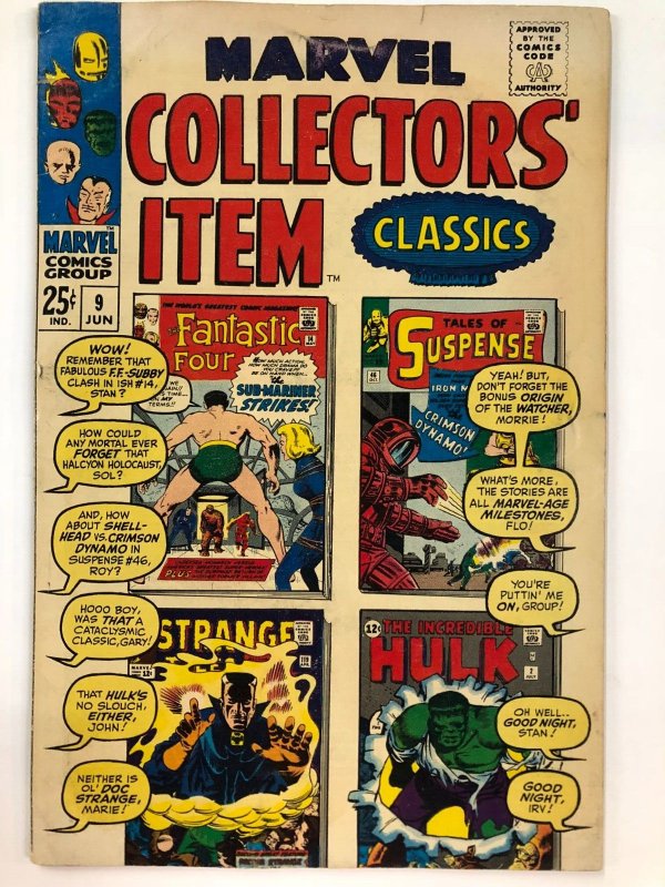 MARVEL COLLECTORS ITEM CLASSICS 9 (June 1967) VG cover gallery says it all