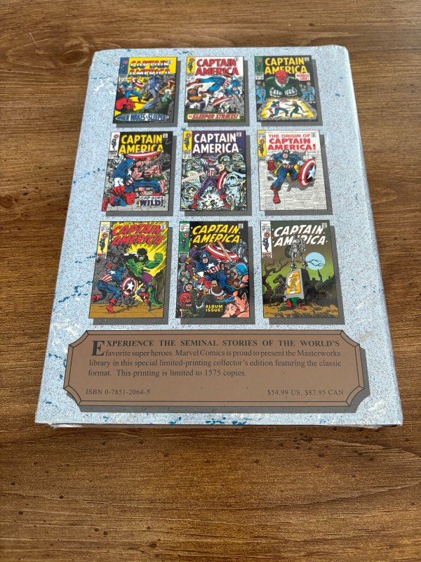 Marvel Masterworks Vol # 64 Captain America Book Limited 1575 SEALED Copy 6 J411