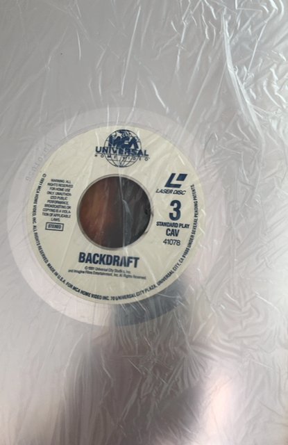 Backdraftt-a great Ron Howard film Digital laserdisc standard play