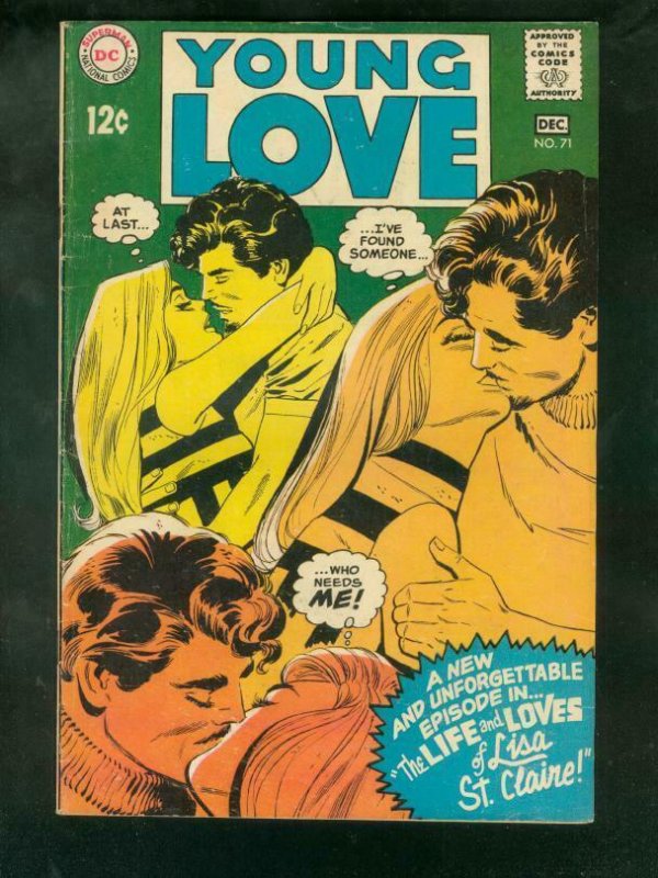 YOUNG LOVE #71 1968-DC ROMANCE VG