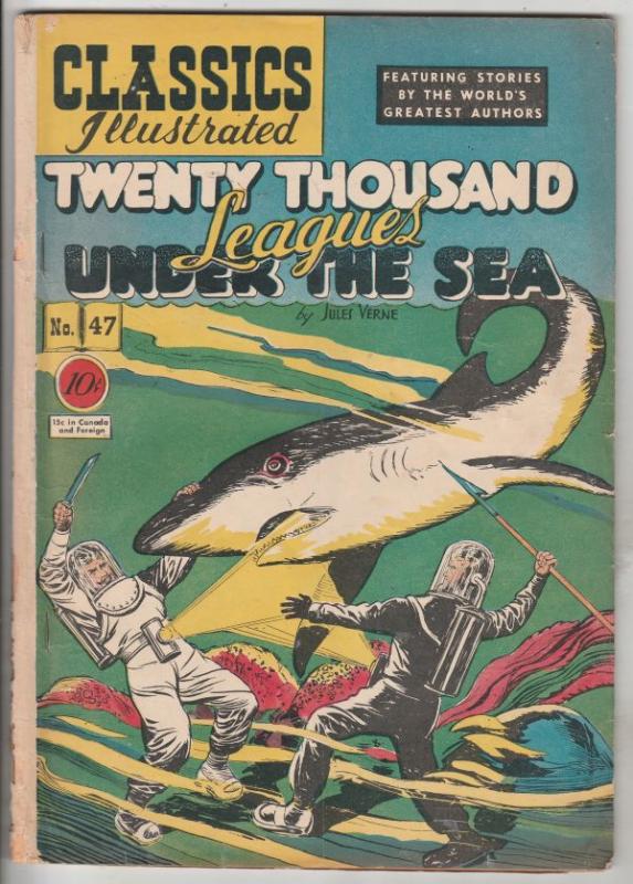 Classic Comics #47 (May-48) VG+ Affordable-Grade Captain Nemo