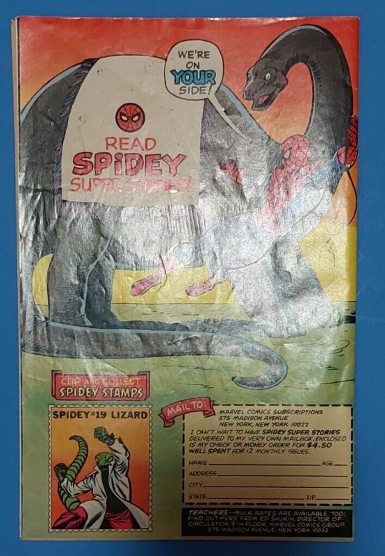 1978 Spidey Super Stories 36 Marvel Comics Lizard Lives VG-F Green Goblin