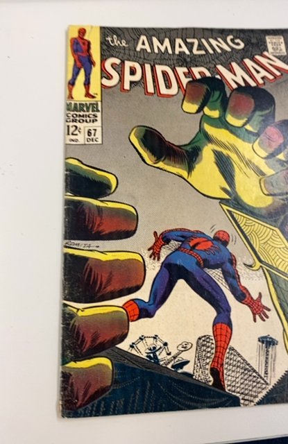 The Amazing Spider-Man #67 (1968)romita - menacing Mysterio