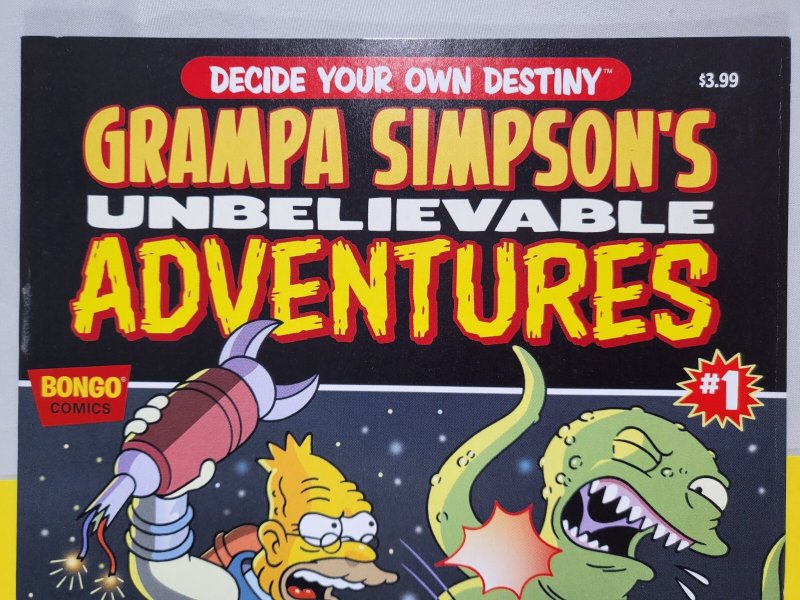 Grampa Simpson's Unbelievable Adventures #1 One Shot 2015 Bongo Comics Low Print
