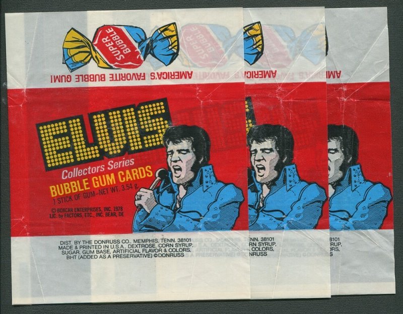 1977 Donruss Elvis Presley Ccard Set NM