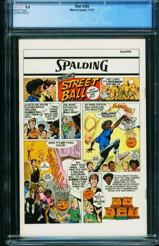 Thor #265 1977 CGC 9.4  comic book - Destroyer - 1256074016