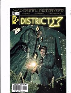 Lot of 5 District X Marvel Comic Books #6 7 8 9 10 BF2 