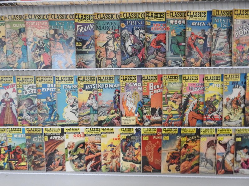 Huge Lot of 120 Comics W/ Classics Illustrated, +More Avg GD/VG Condition