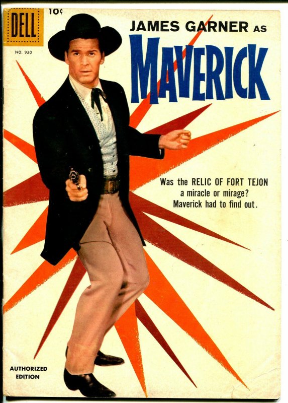 Maverick-Four Color Comics #930 1958-Dell-James Garner-TV series-VG 