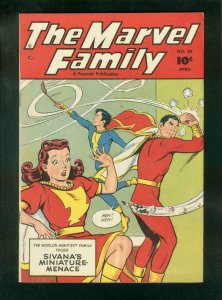 MARVEL FAMILY #34 1949-CAPTAIN MARVEL-MARY MARVEL-FAWCETT-very fine+ VF+ 