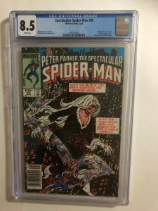 SPECTACULAR SPIDER-MAN #90 8.5 WHITE  5/84 MARVEL / NEWSSTAND /  MAJOR KEY