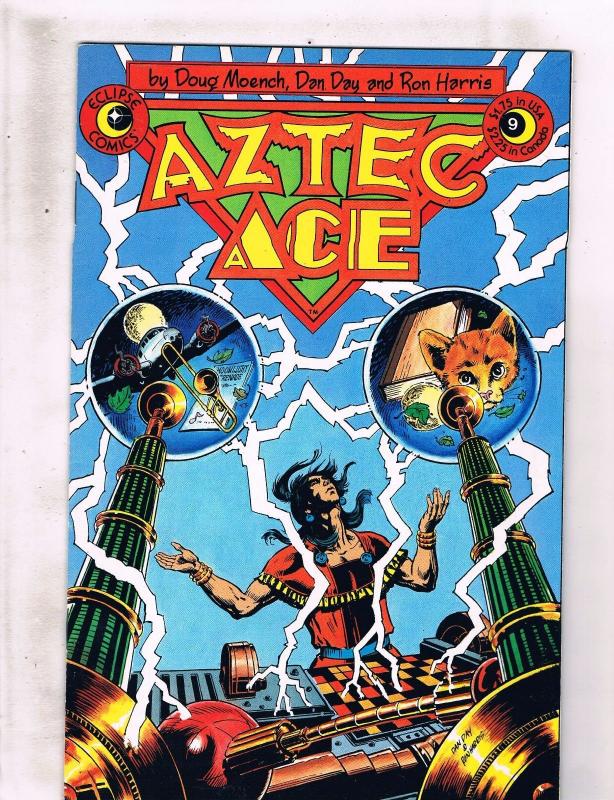 Lot of 10 Aztec Ace Eclipse Comic Books # 1 2 3 4 5 6 7 8 9 10 WT6