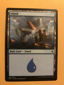 ISLAND #53 card : Magic the Gathering MTG card; JUMPSTART 2020  NM