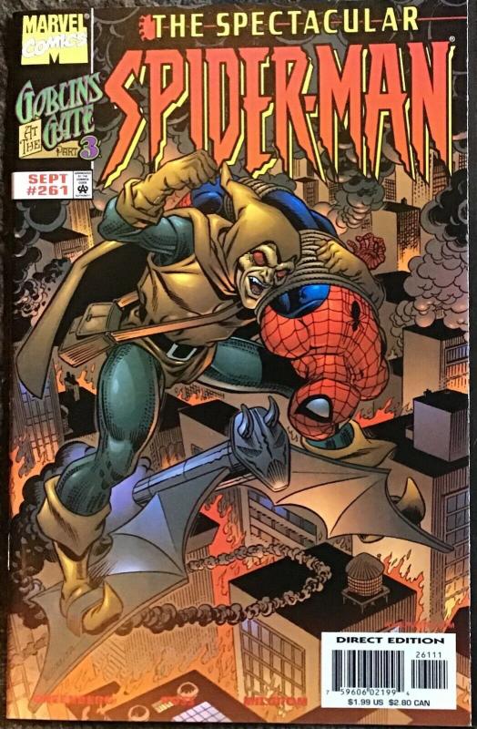 SPECTACULAR SPIDER-MAN MARVEL #259-261 GOBLIN AT THE GATE #1,#2,#3 VF/NM CONDIT.