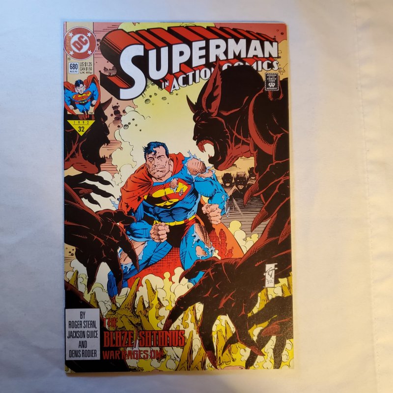 Action Comics 680 Very Fine- Cover by Art Thibert