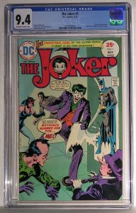 Joker #1 (1975) CGC 9.4 NEAR MINT - MUST HAVE FOR BATMAN COMIC COLLECTORS