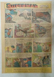 Superman Sunday Page #715 by Wayne Boring from 7/12/1953 Size ~11 x 15 inches