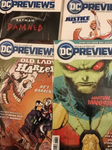 DC Previews #3, 4, 6, 7 lot / set : 2018 series; Four NM- issues, Batman Laughs