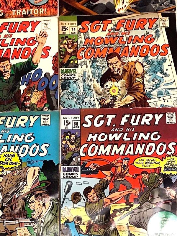 SGT. FURY#64-86 VG-VF LOT 1969-71 (9 BOOKS) MARVEL BRONZE AGE COMICS