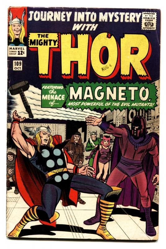 JOURNEY INTO MYSTERY #109 comic book-Thor Magneto Kirby Marvel vg