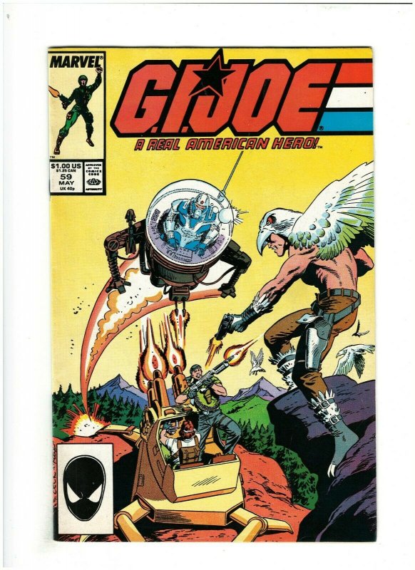 G.I. Joe ARAH #59 VF- 7.5 1st Print Marvel Comics 1987 1st Jinx & Tunnel Rat 