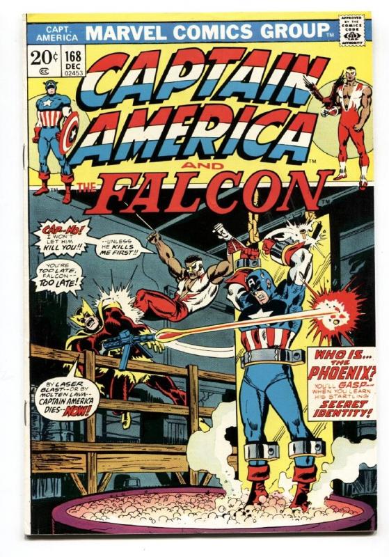 CAPTAIN AMERICA #168 1st Baron Zemo II 1973 MCU  VF+ comic book