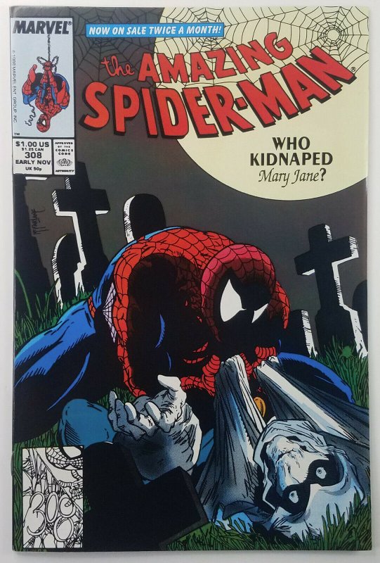 Amazing Spider-Man 308  Todd Mcfarlane  TASKMASTER APP  Marvel 1988 