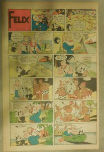 Felix The Cat Sunday Page by Otto Mesmer from 2/12/1939 Size: 11 x 15 inches