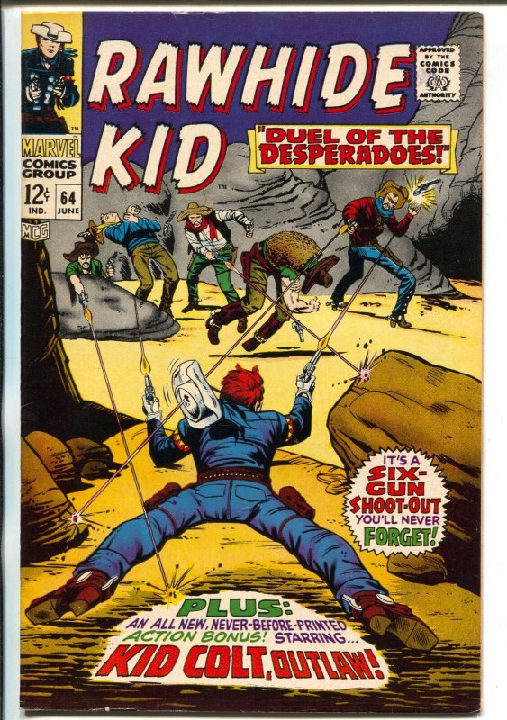 Rawhide Kid #64 1968-Marvel-Kid Colt-Leiber-Trimpe-Kurzrok-VF+