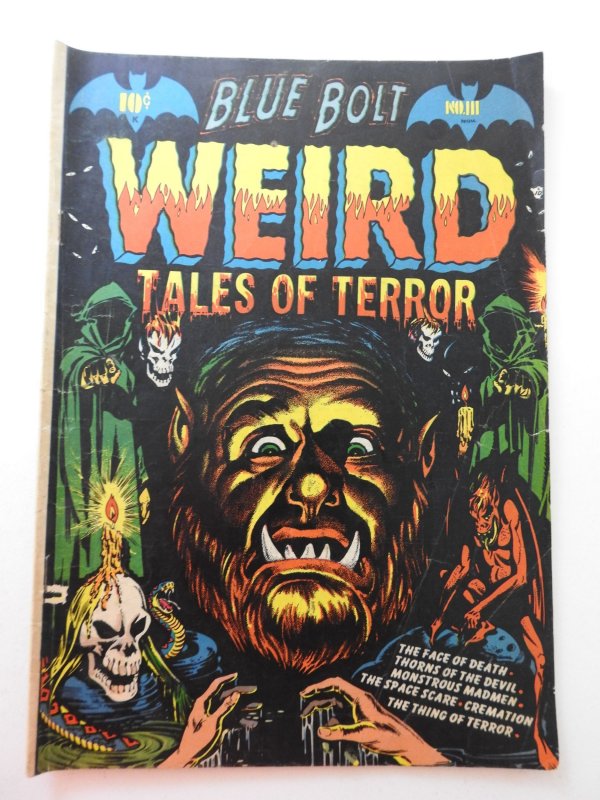 Blue Bolt Weird Tales of Terror #111 (1951) VG Condition