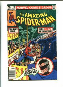 AMAZING SPIDER-MAN #216 - THE RACE IS ON (8.0) 1981 