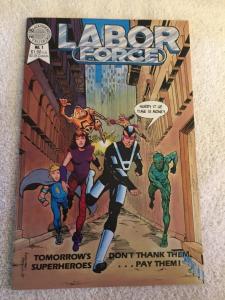 LABOR FORCE--VOL.-1--#1 / 1986 / BLACKTHORNE COMICS / VF+/NM-