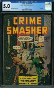 Crime Smasher #1 (Fawcett Publications, 1948) CGC 5.0