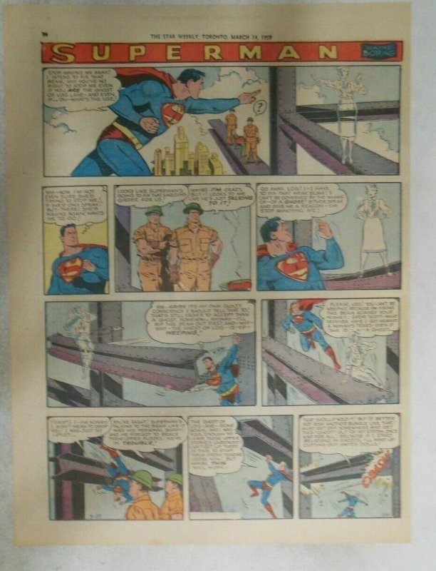 Superman Sunday Page #1011 by Wayne Boring from 3/15/1959 Tabloid Page Size