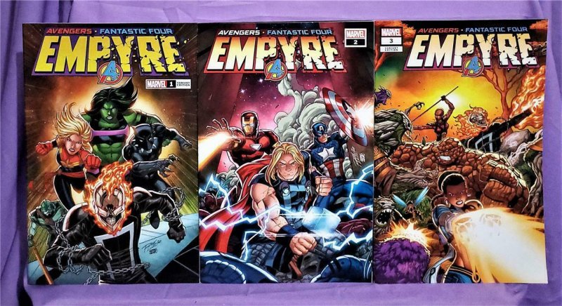 Wal-Mart Exclusive EMPYRE #1 - 3 Ron Lim Variant Covers (Marvel, 2020)!