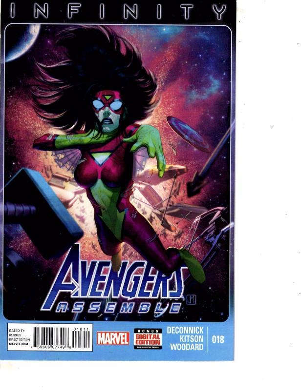 Lot Of 2 Comic Books Marvel Avengers Assemble Infinity #18 and #19 ON10