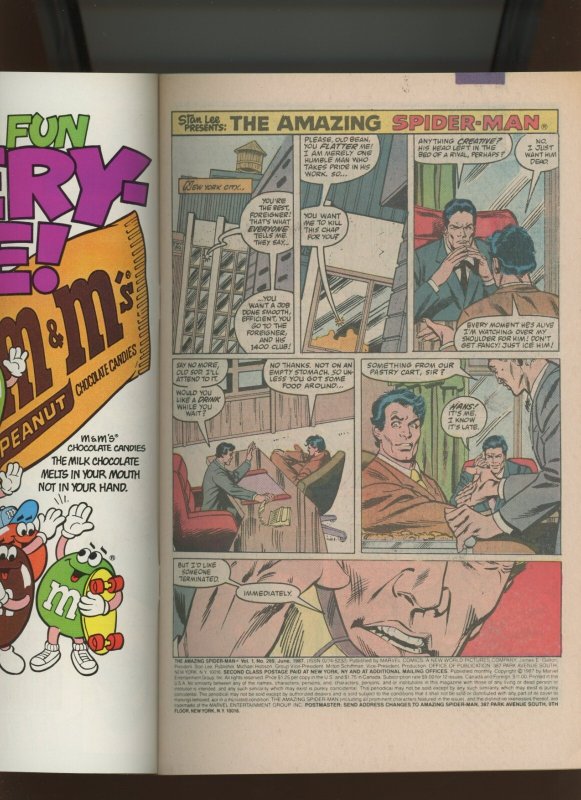 (1987) The Amazing Spider-Man #289: COPPER AGE! KEY ISSUE! DIRECT! (7.5/8.0)