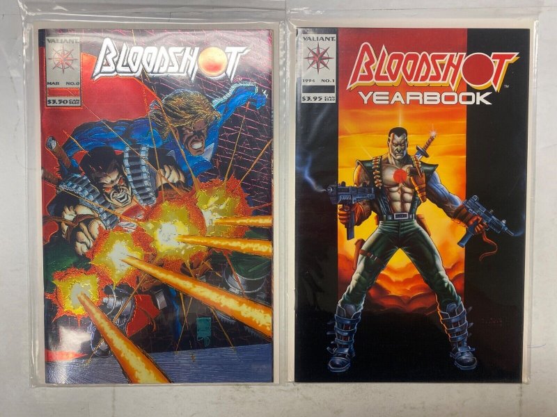 5 Bloodshot VALIANT comic books #0 9 10 14 Yearbook #1 9 KM40