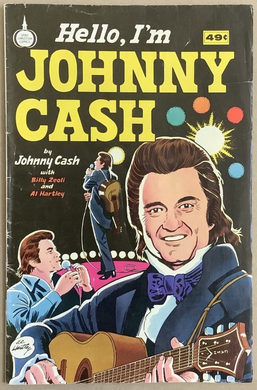 Hello, I'm Johnny Cash (1976, Spire Christian Comics) 49 Cent Edition.  FN