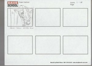 2004 LEGO BATMAN Storyboard Art 13-28 by Mark Simon VF 8.0 Harley Quinn Bomb