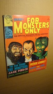 FOR MONSTERS ONLY 5 DRACULA PETER LORRE FRANKENSTEIN FAMOUS MONSTERS 