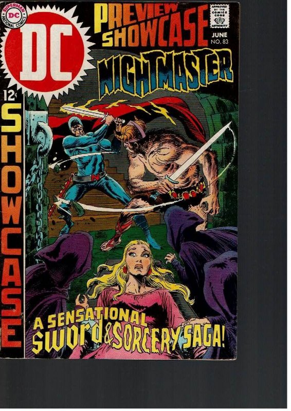 Showcase #83 VGFN Kubert Wrightson Kaluta 2nd Nightmaster Myrra Sword & Sorcery